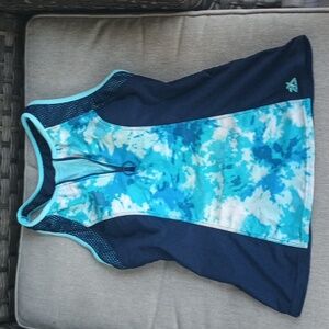 2 piece Zero Xposur Navy+Aqua swim set